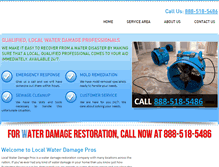 Tablet Screenshot of localwaterdamagepros.com